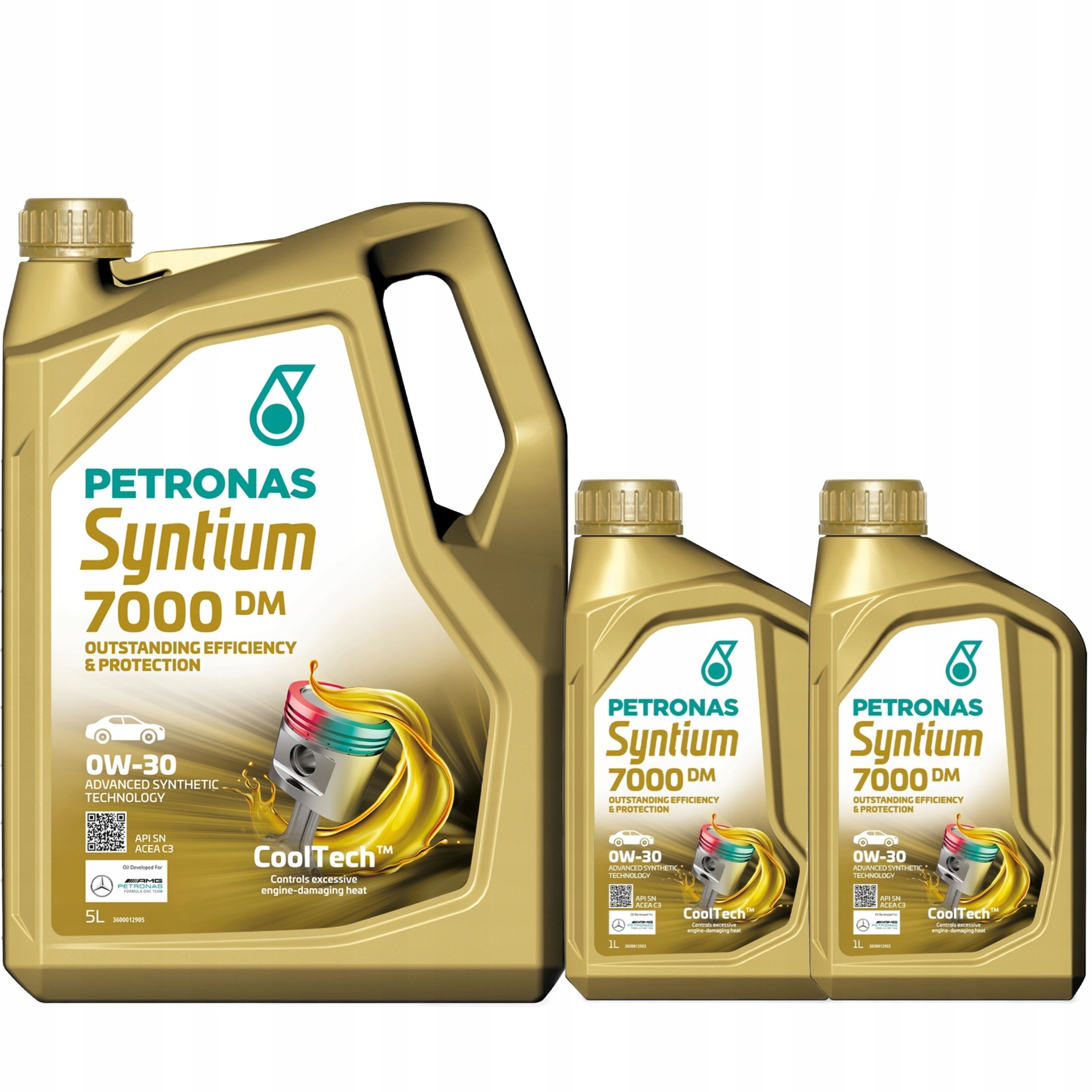 Petronas Syntium 7000DM 0W-30 Sn 5L Petronas Syntium 7000DM 0W-30 Sn 1Lx2