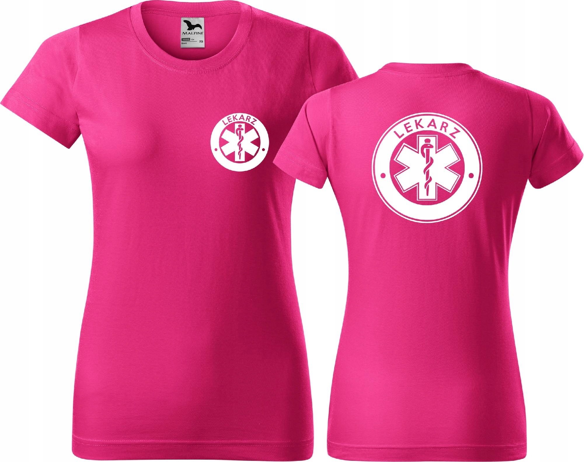 

Koszulka medyczna t-shirt z nadrukiem Lekarz r. L