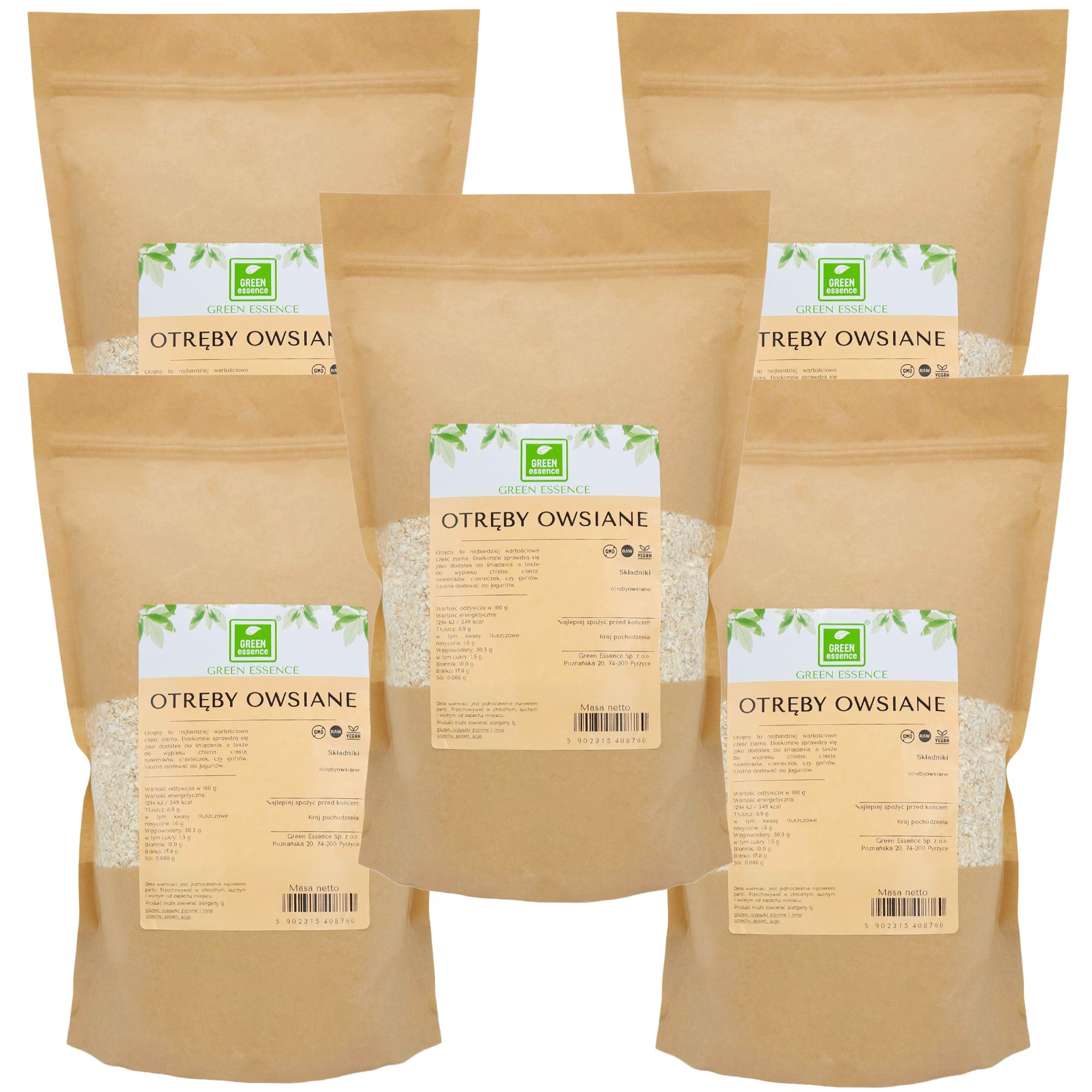 Levně Ovesné otruby Přírodní a zdravé přísady do chleba k snídani a chlebu