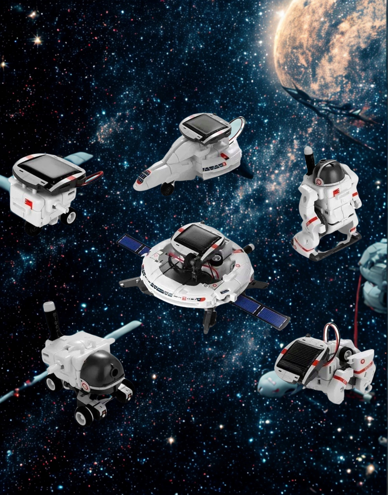 Robot solarny 6w1 RegMag – zestaw konstrukcyjny