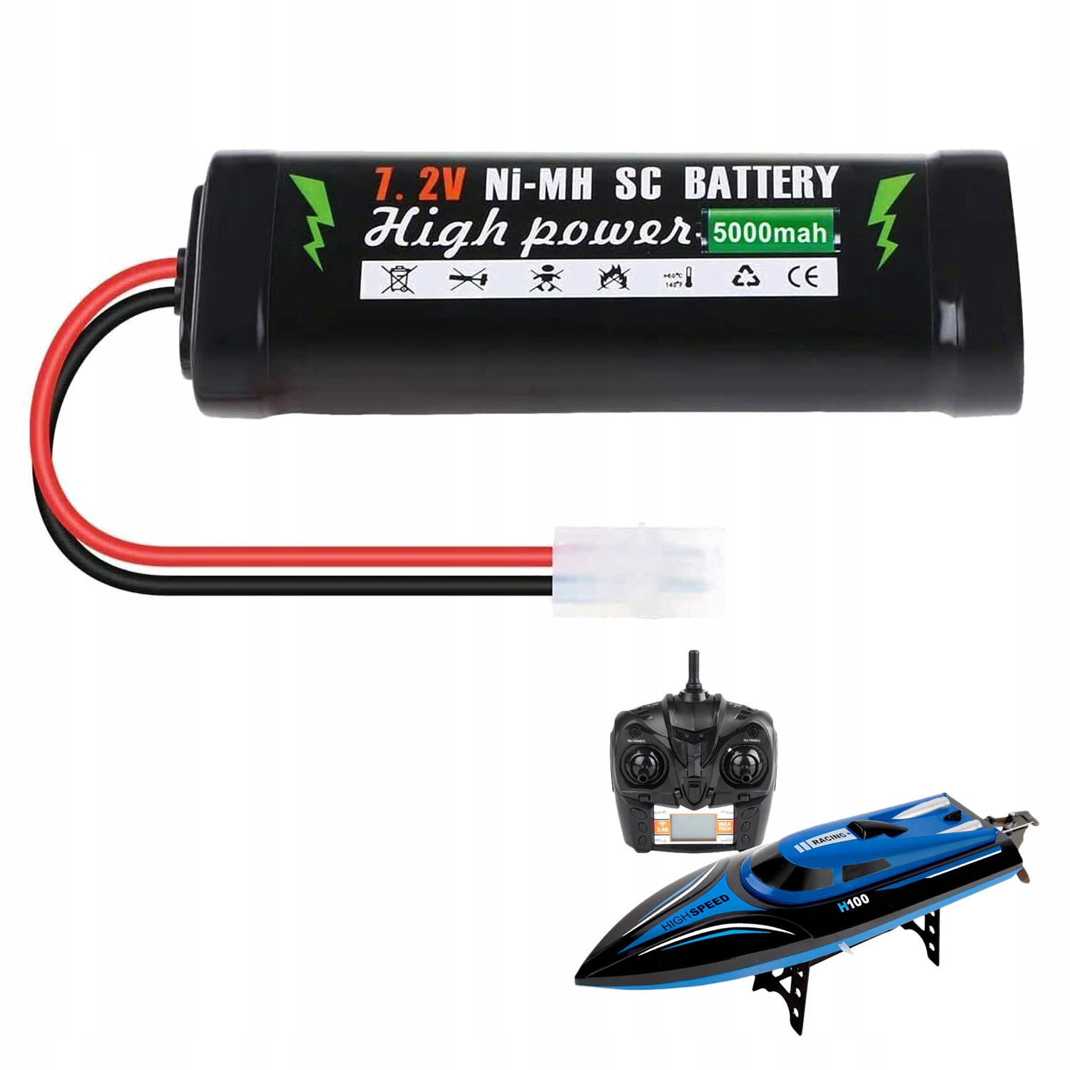 Balíček Akumulátor 7.2V 5000MAH Baterie Ni-mh Sc