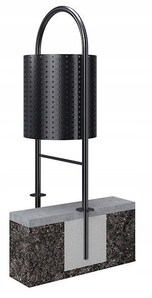 KOSZ na śmieci Ogrodowy Parkowy Miejski Beryl 60l Materiał dominujący inny