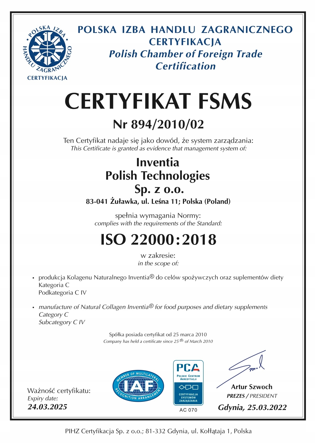 KOLAGENOWE SERUM WYSZCZUPLAJĄCE 200 ml Rodzaj serum