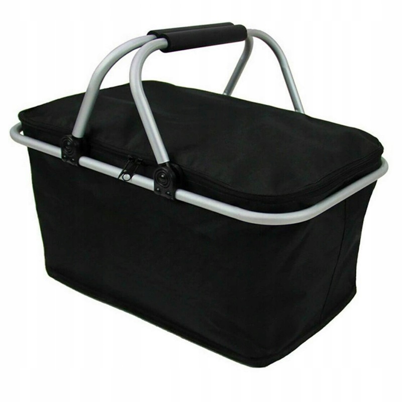 Składany Kosz Termiczny Lekki Na Piknik Lub Zakupy 47x27x23 CM