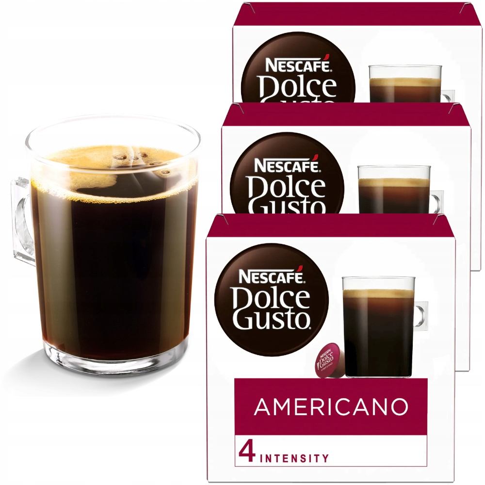 Levně Kapsle pro Dolce Gusto Nescafe Americano 48 kusů 3x16