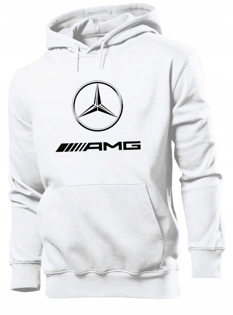 

Bluza Męska Biała Mercedes Amg Prezent L