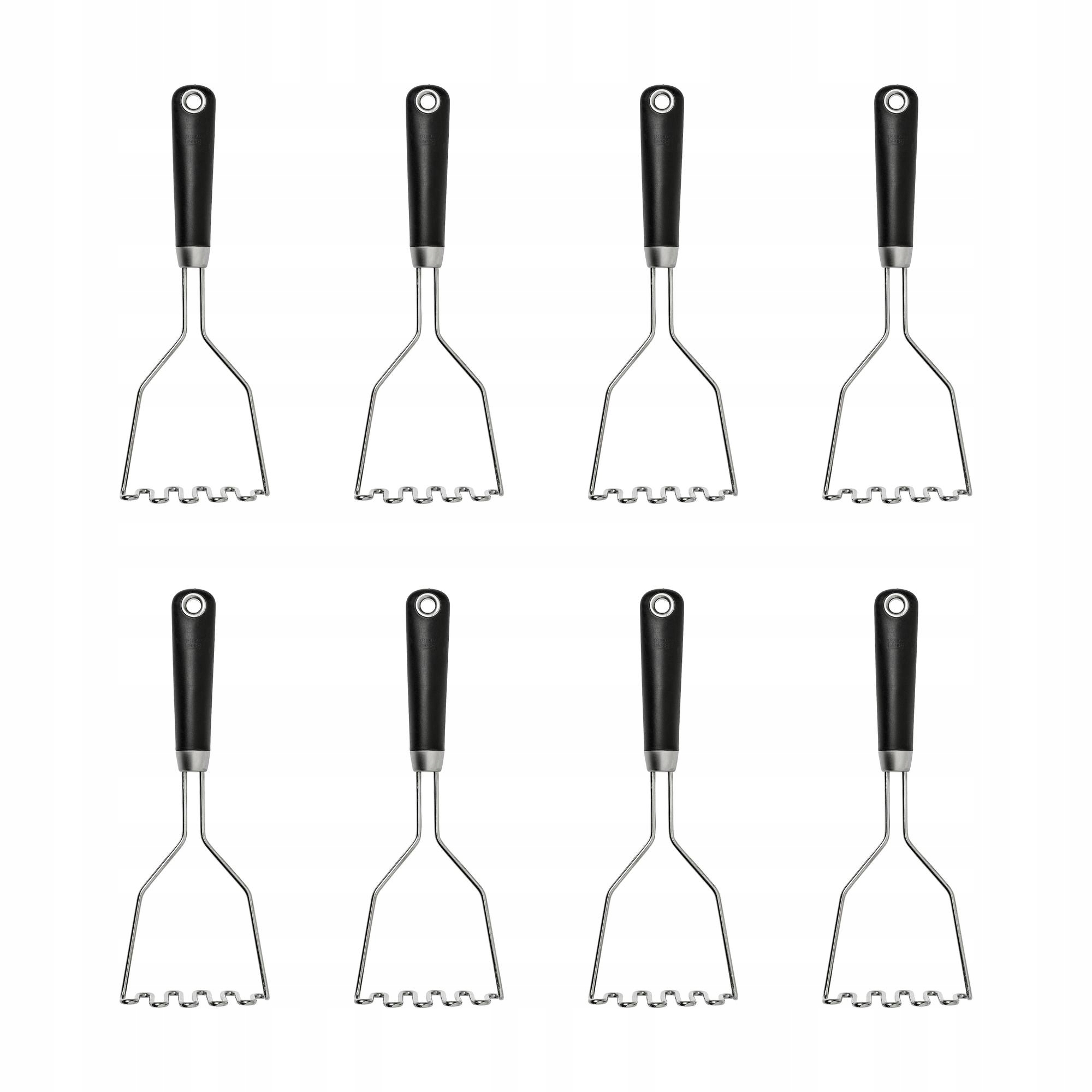 8 ks Šťouchadlo na brambory Ikea 365 Hjalte nerezová ocel černá