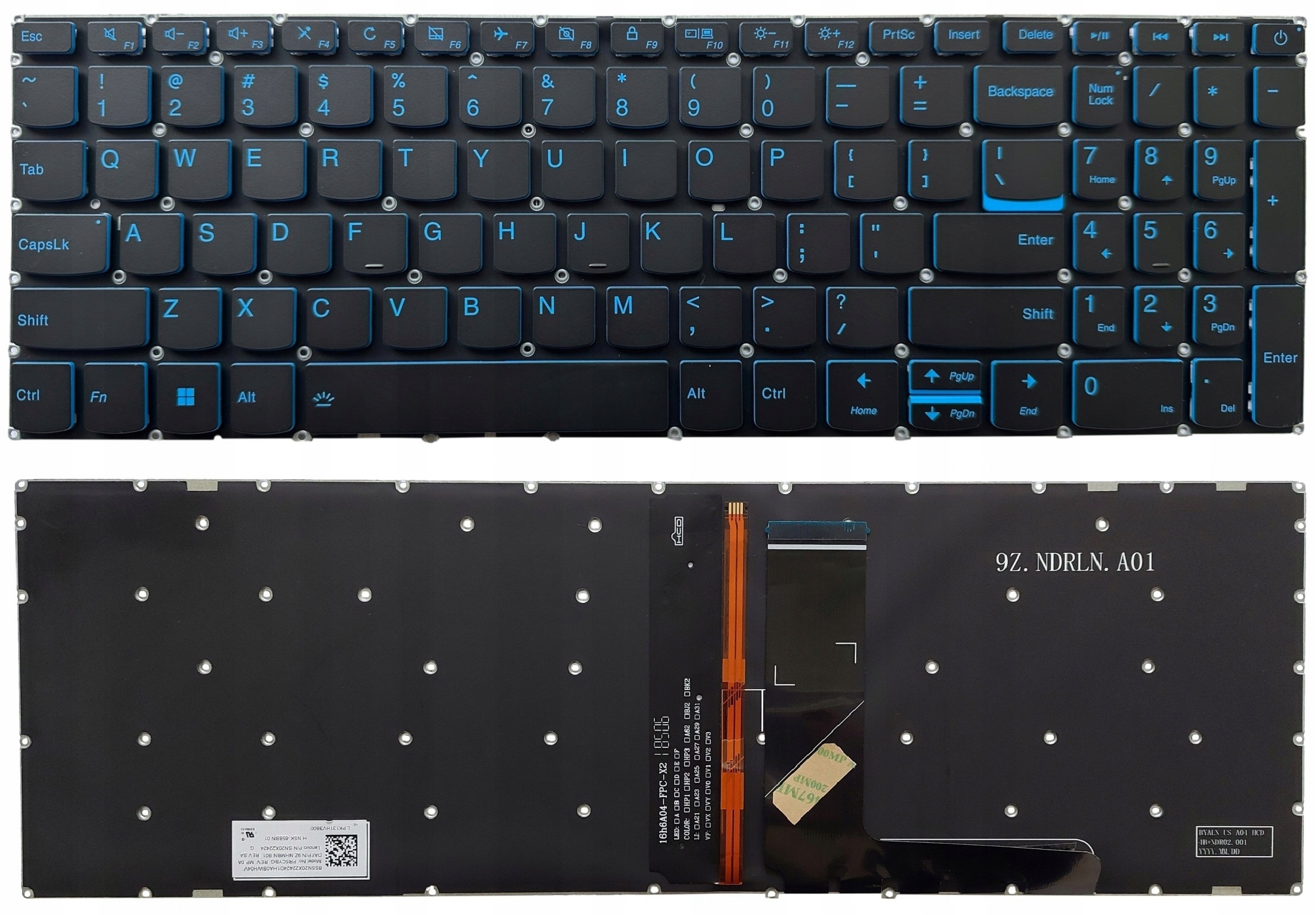 Klávesnice pro notebook Lenovo Ideapad Gaming L340-15 L340-17 Podsvícená