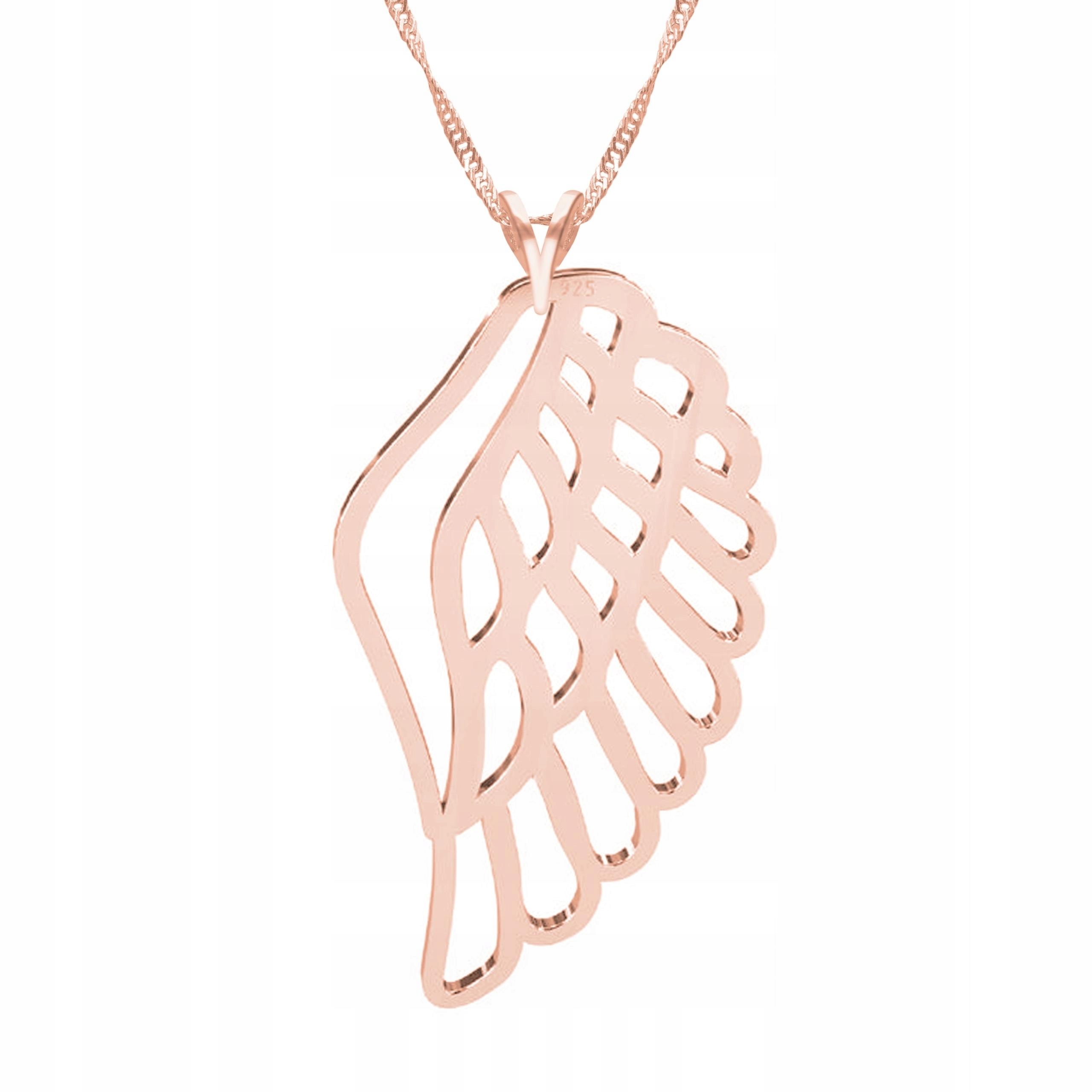 Pozlacený náhrdelník s andělským křídlem Anděl strážný Nebe Stříbro 925