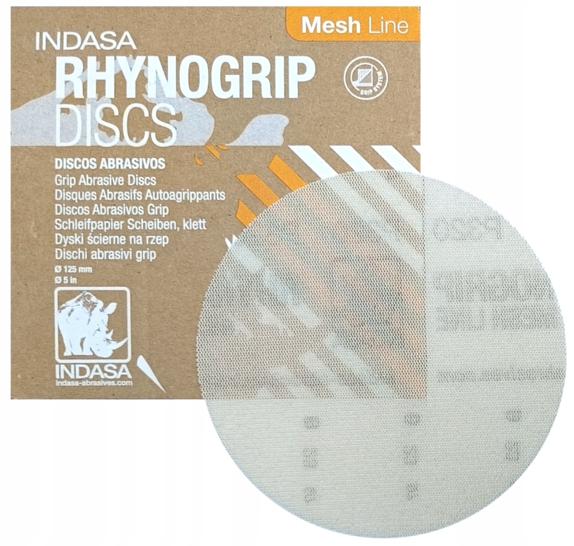 Indasa Rhynogrip Mesh Line Disc krążek dysk na rzep 125mm P120 1 szt