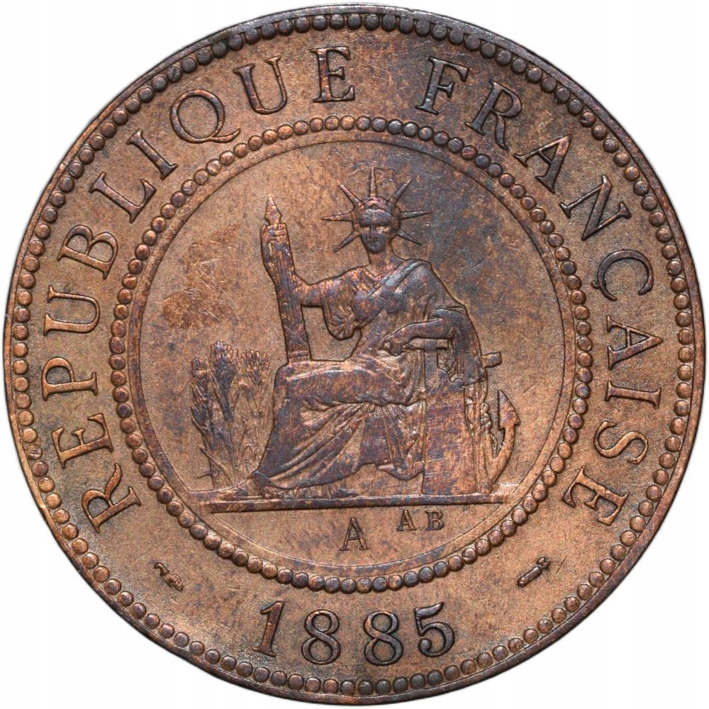 Indochiny Francuskie 1 centym 1885