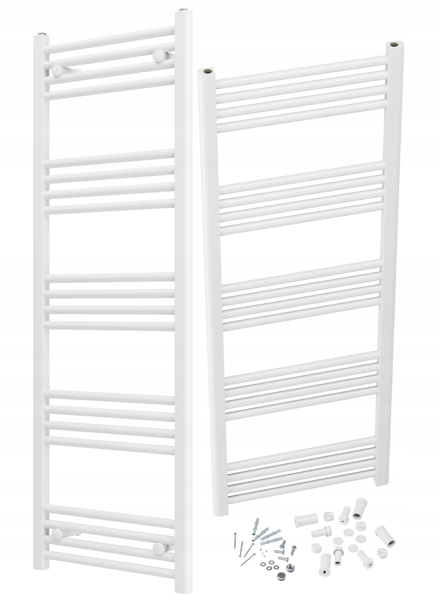 Kúpeľňový Ohrievač Biely Rebrík Breno 50x140 cm Moderný Kalorifer
