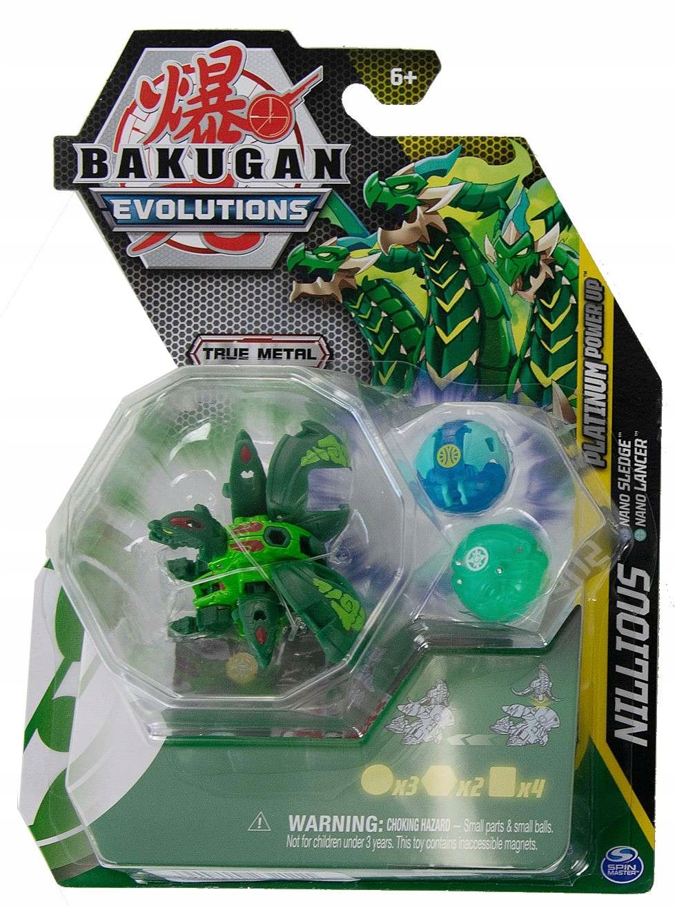 

Zestaw 3 Figurki Bakugan Evolutions Platinum Nill