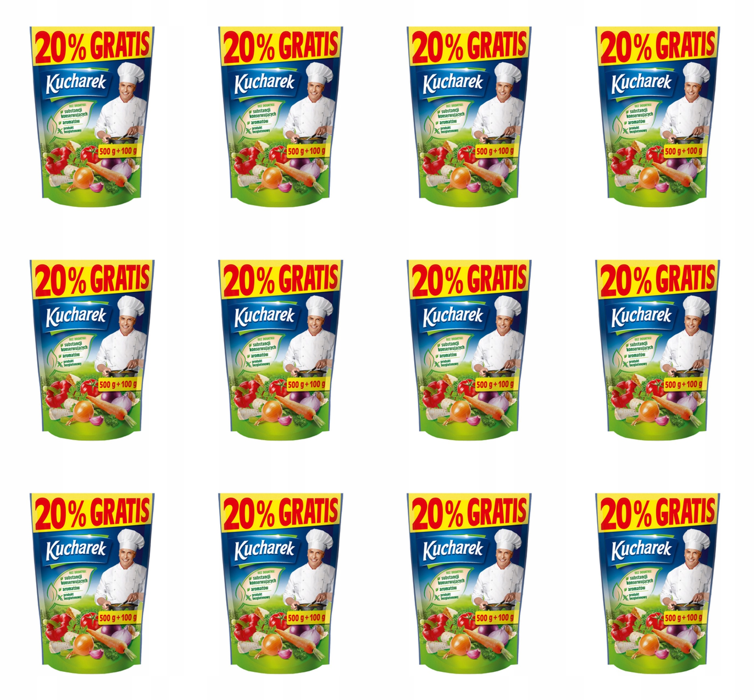 Koření na pokrmy 500 g 20 % Kucharek X12