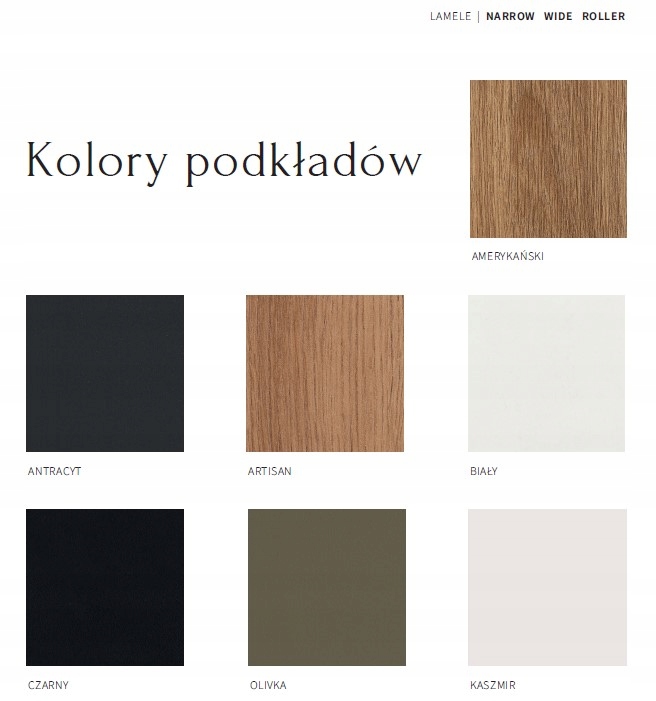 Panel lamel ścienny początkowy WIDE Kaszmir Marka inna