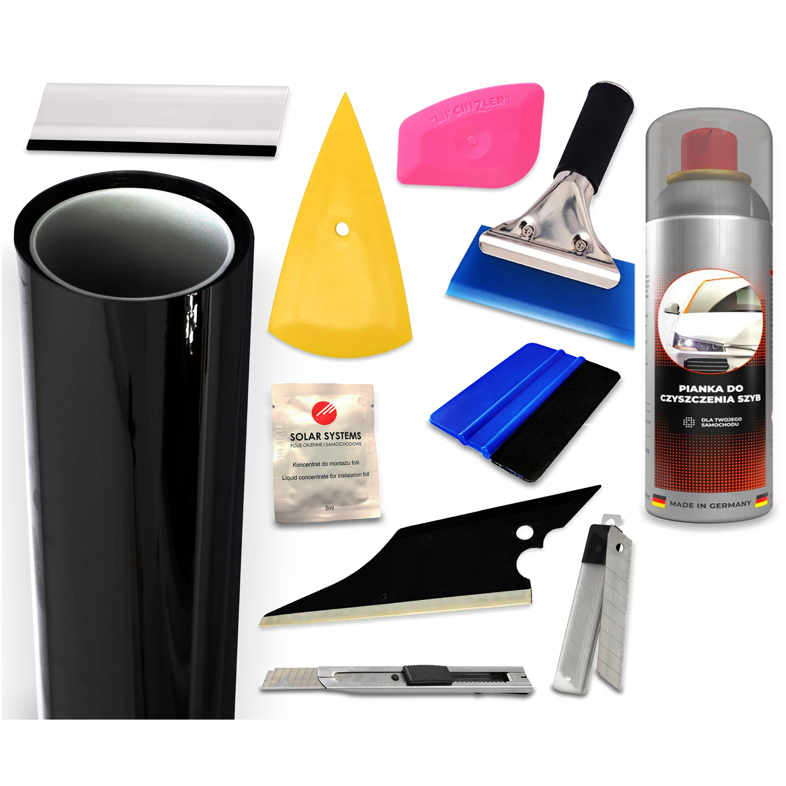 Fólie na tónování autoskel 80% Black 75x500 Velká sada