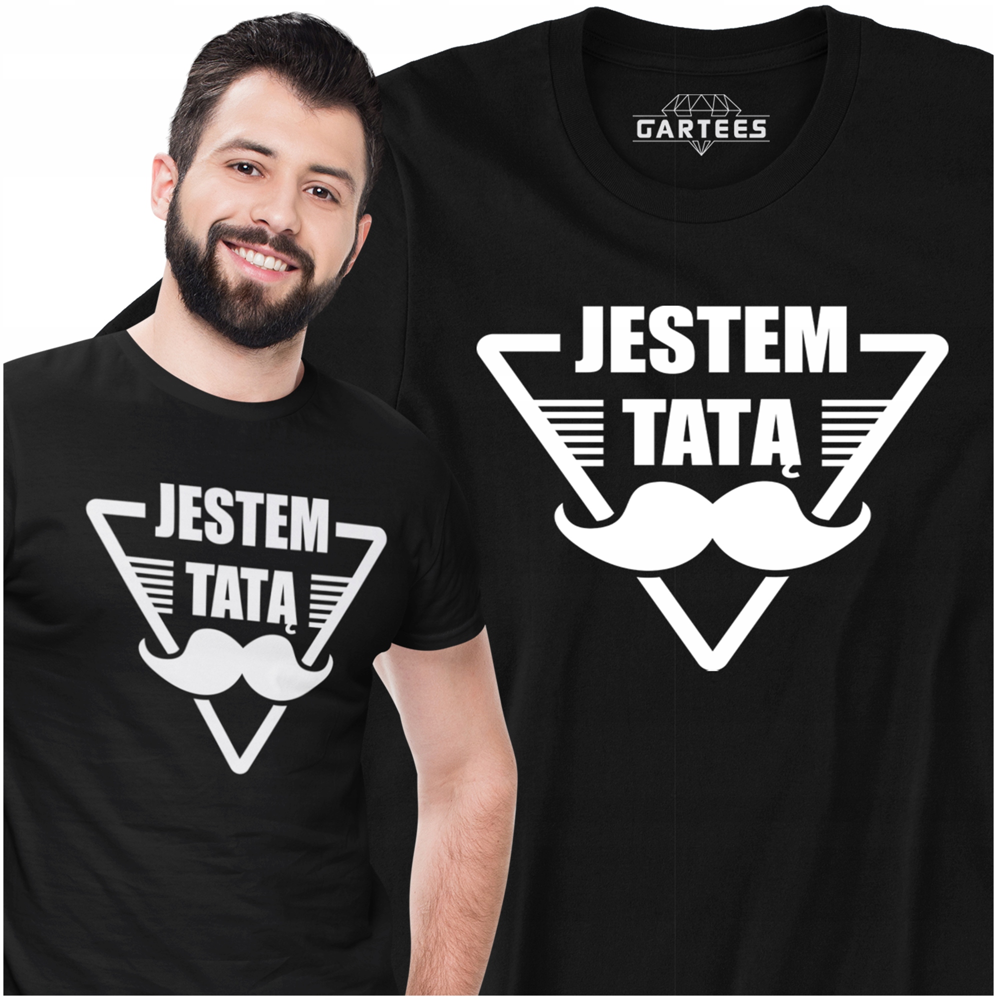 

Koszulka Męska Jestem Tatą Fun Prezent Urodzinowy
