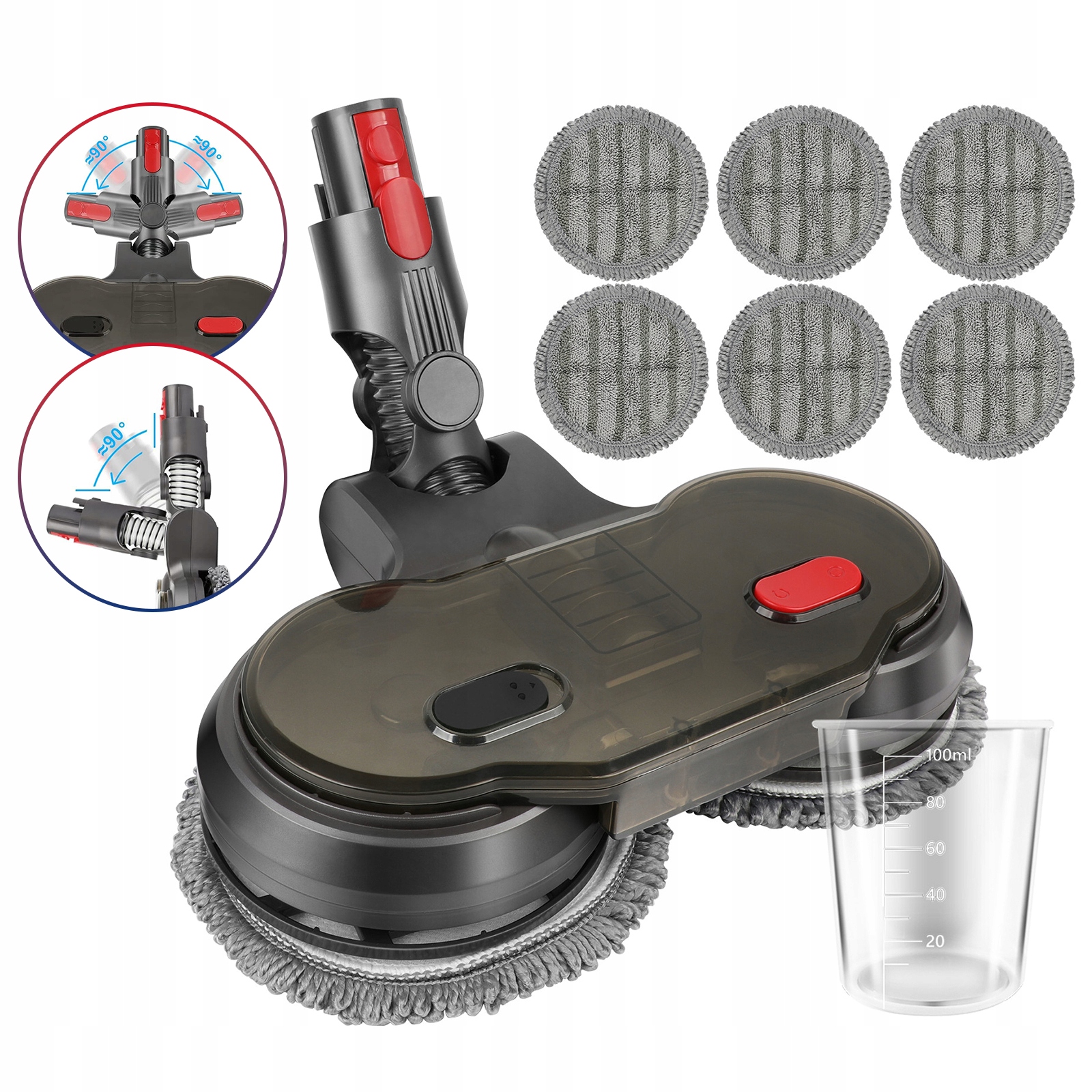 Levně Elektrický Mopovací Nástavec Pro Dyson V7, V8, V10, V11 a V15 2v1