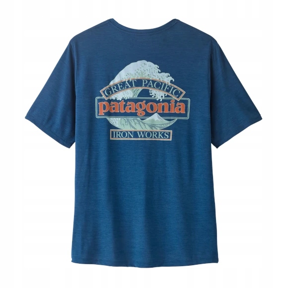 Koszulka Patagonia Capilene Cool Daily Shirt Great Waves Clement Blue: L