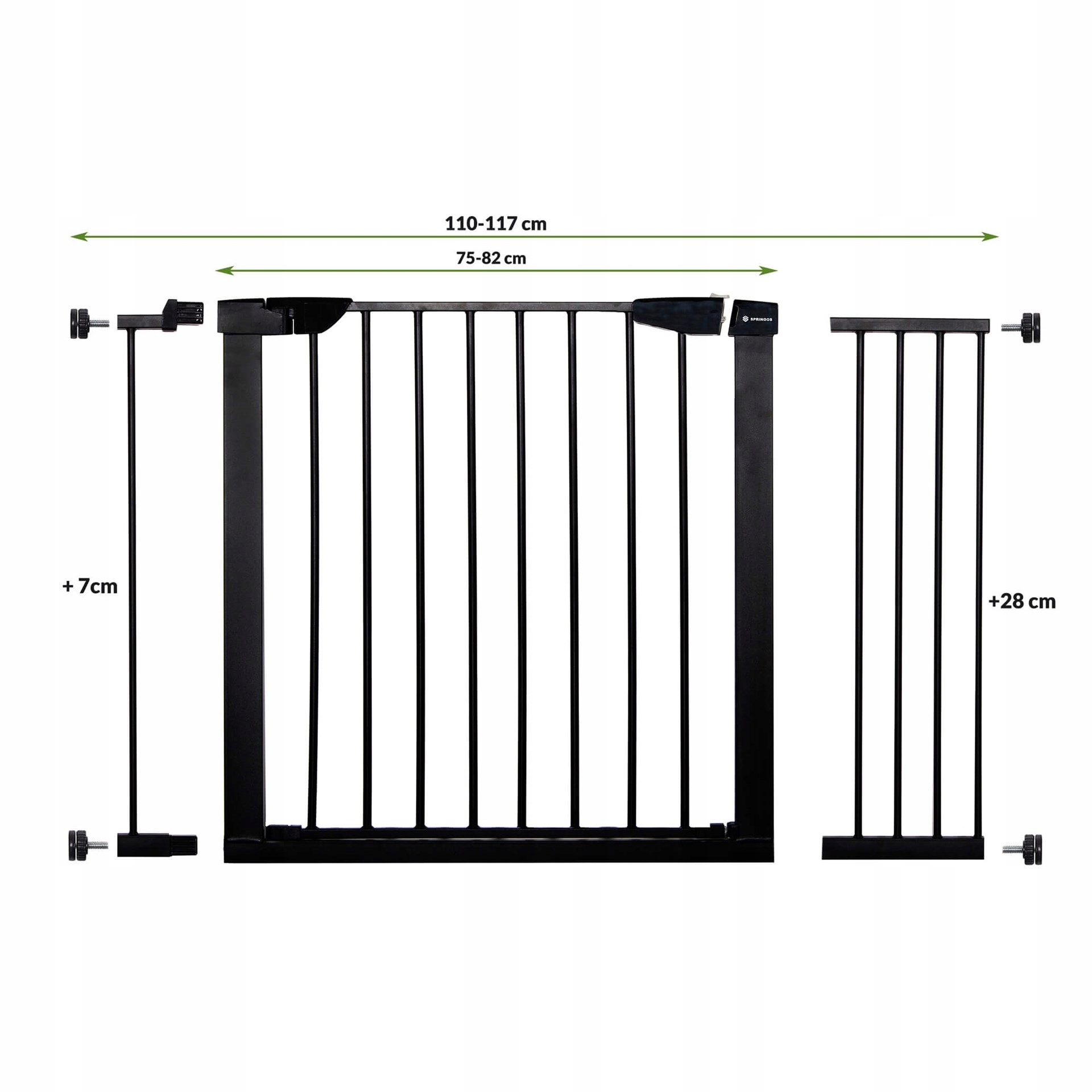 BARIERKA ZABEZPIECZAJĄCA BRAMKA OCHRONNA NA SCHODY DRZWI 75-117 cm EAN (GTIN) 5907719407722