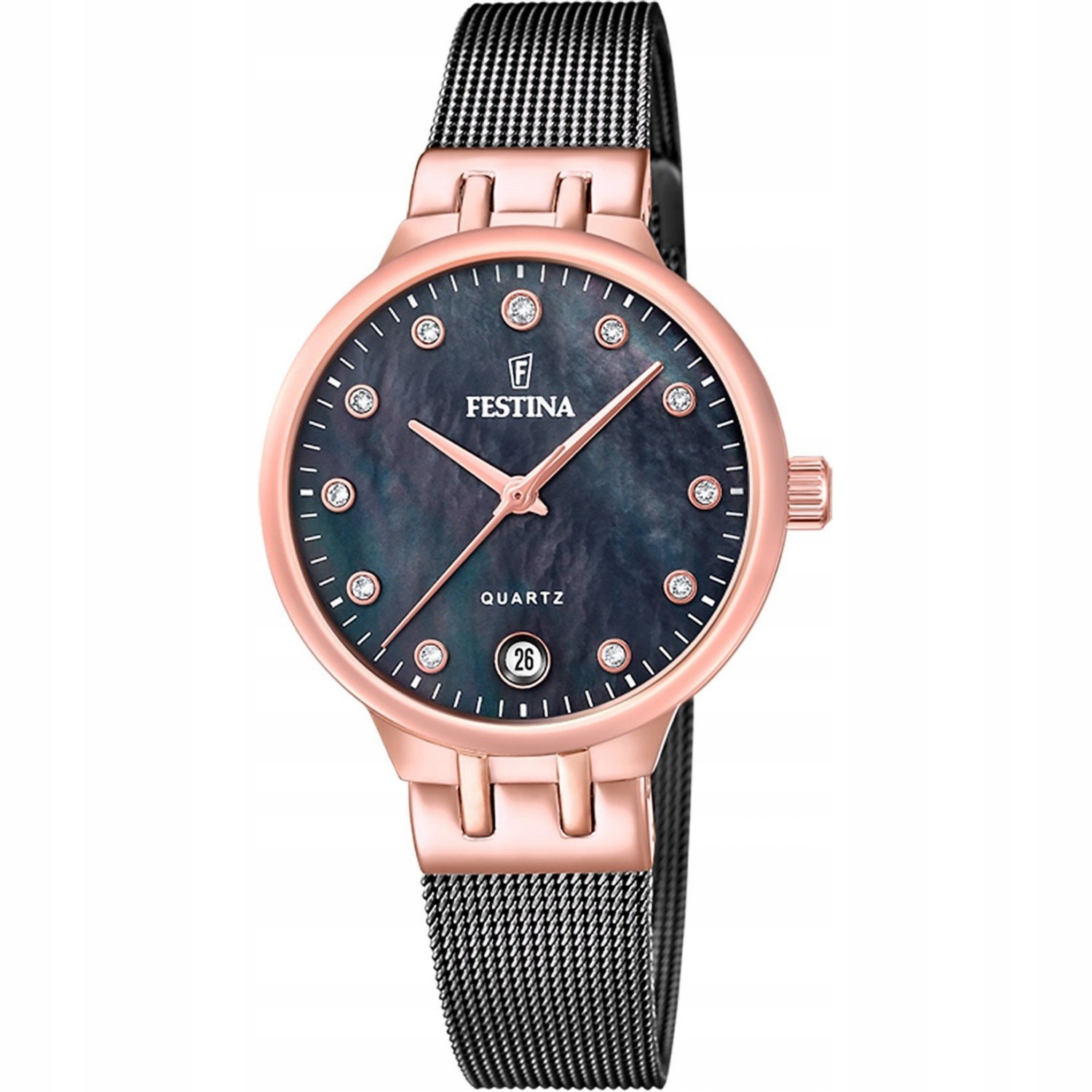Dámské hodinky Festina F20717-2 Zirkony černé