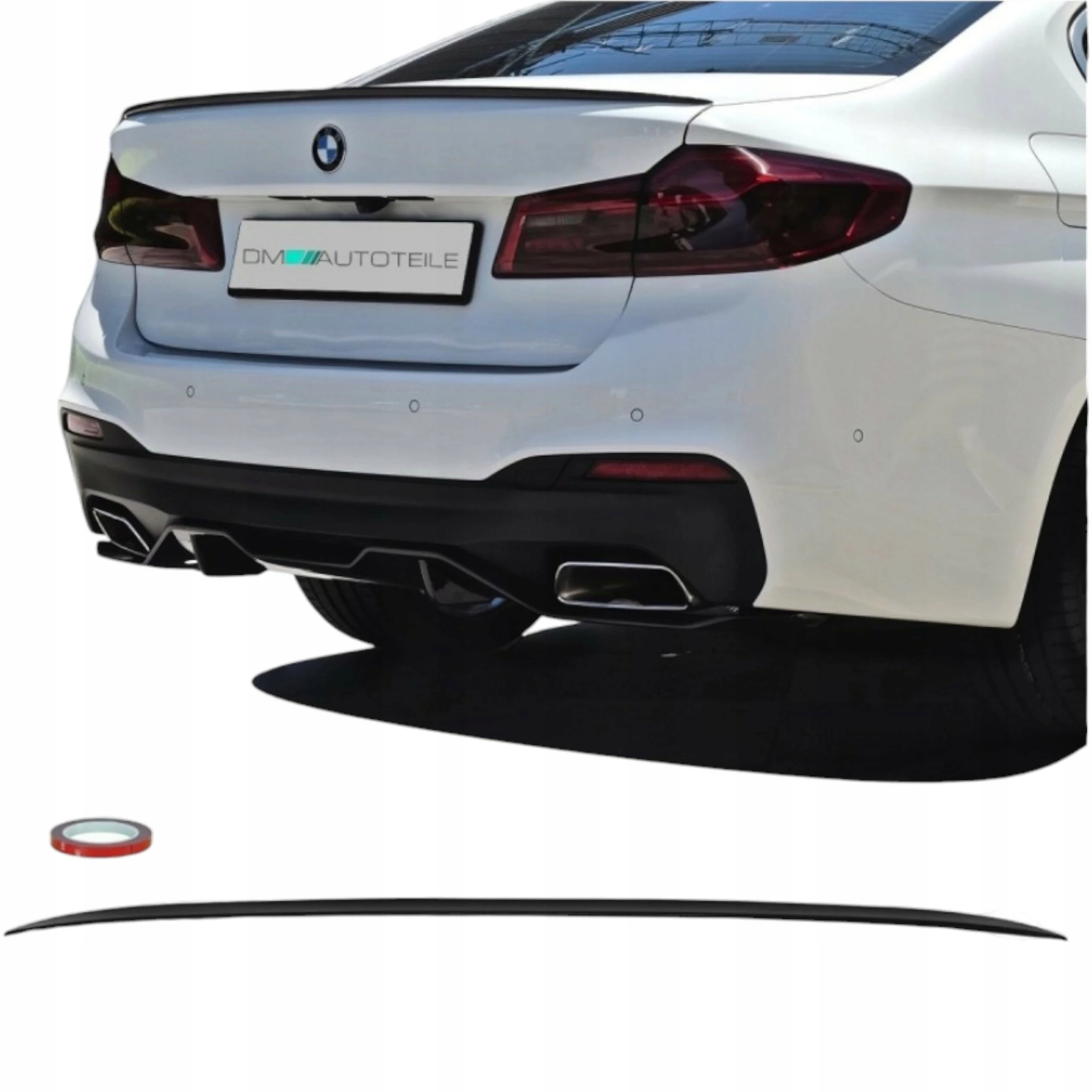 Spoiler Lotka Bmw G30 Cs Look Černý Lesk Spojler Nástavec na klapku M5