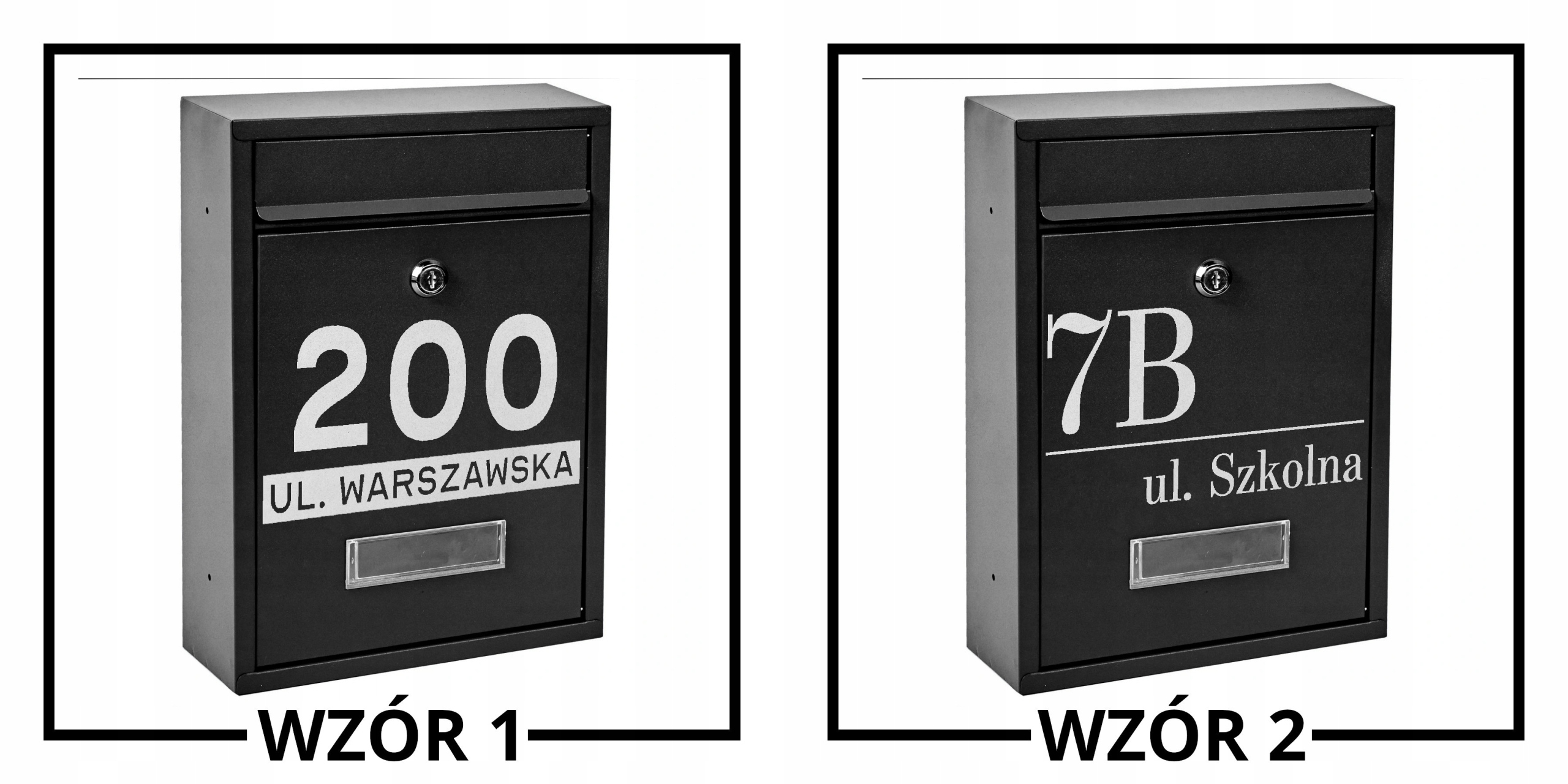 CZARNA SKRZYNKA NA KORESPONDENCJĘ RIB + WZÓR Typ skrzynki euroskrzynka wrzutnia