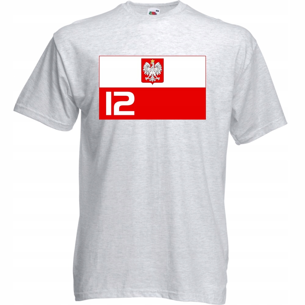 

Koszulka kibica Polska reprezentacja S ash szara