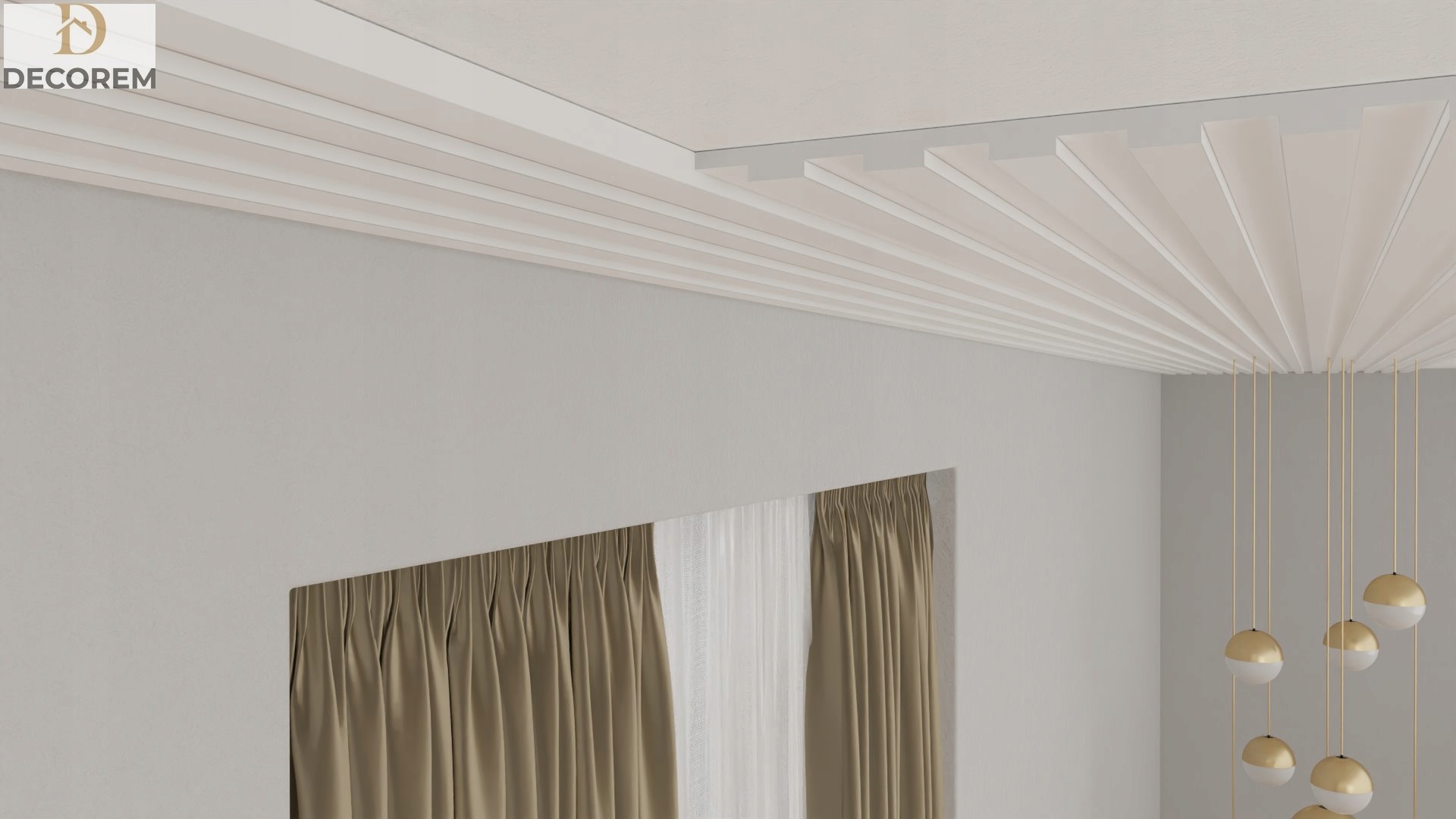 Stropní nástěnný panel DP3D1 3,5x61x200 cm Lamel 3D Xps Decorem