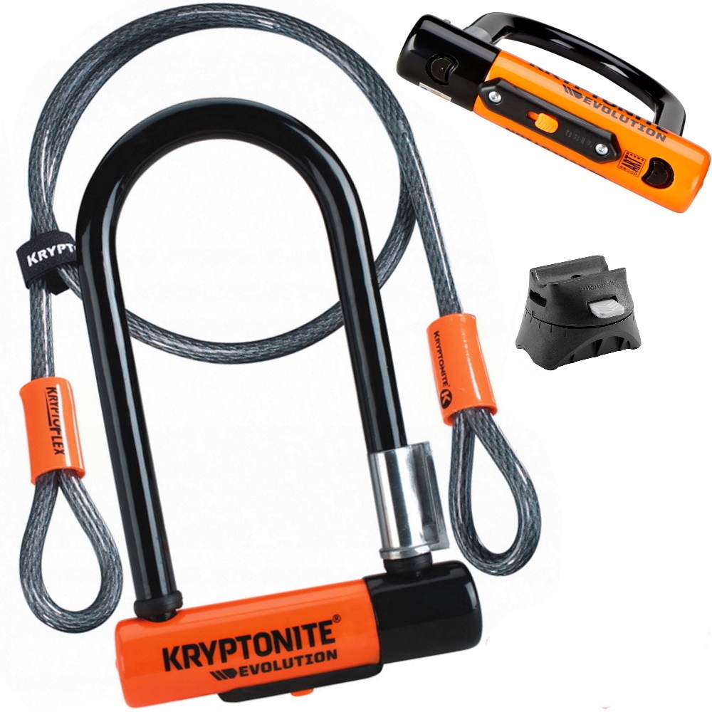 U-lock Kryptonite Evolution 7 czarny na kluczyk wzmocniony pałąk 13 mm
