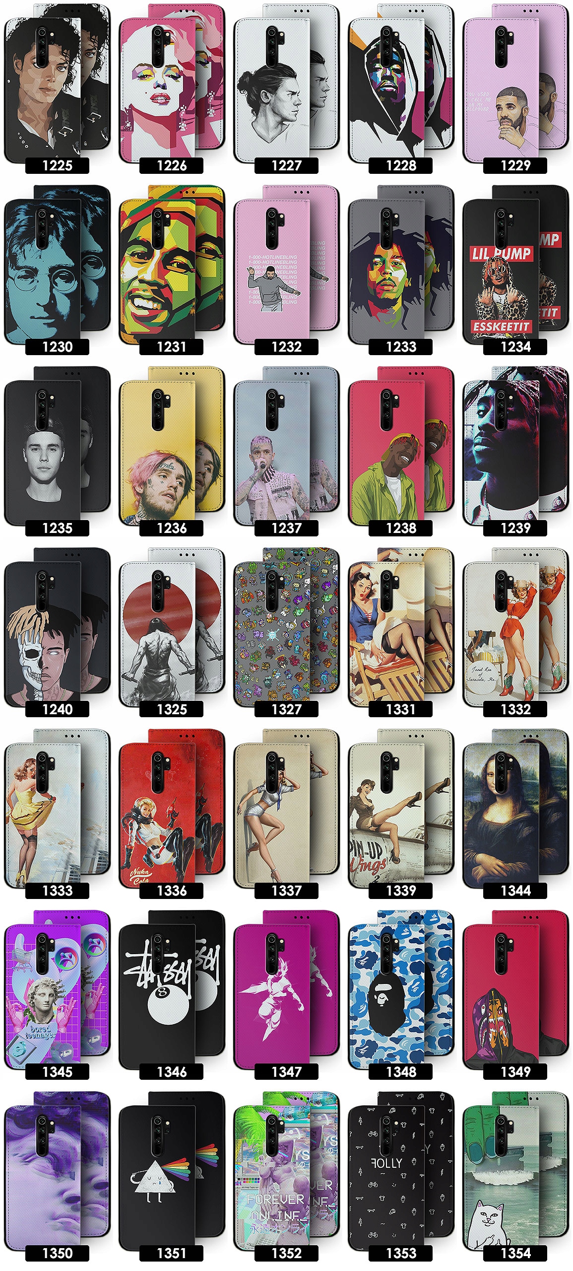 ETUI PREMIUM DO XIAOMI REDMI NOTE 8 PRO WZORY Waga produktu z opakowaniem jednostkowym 0.3 kg