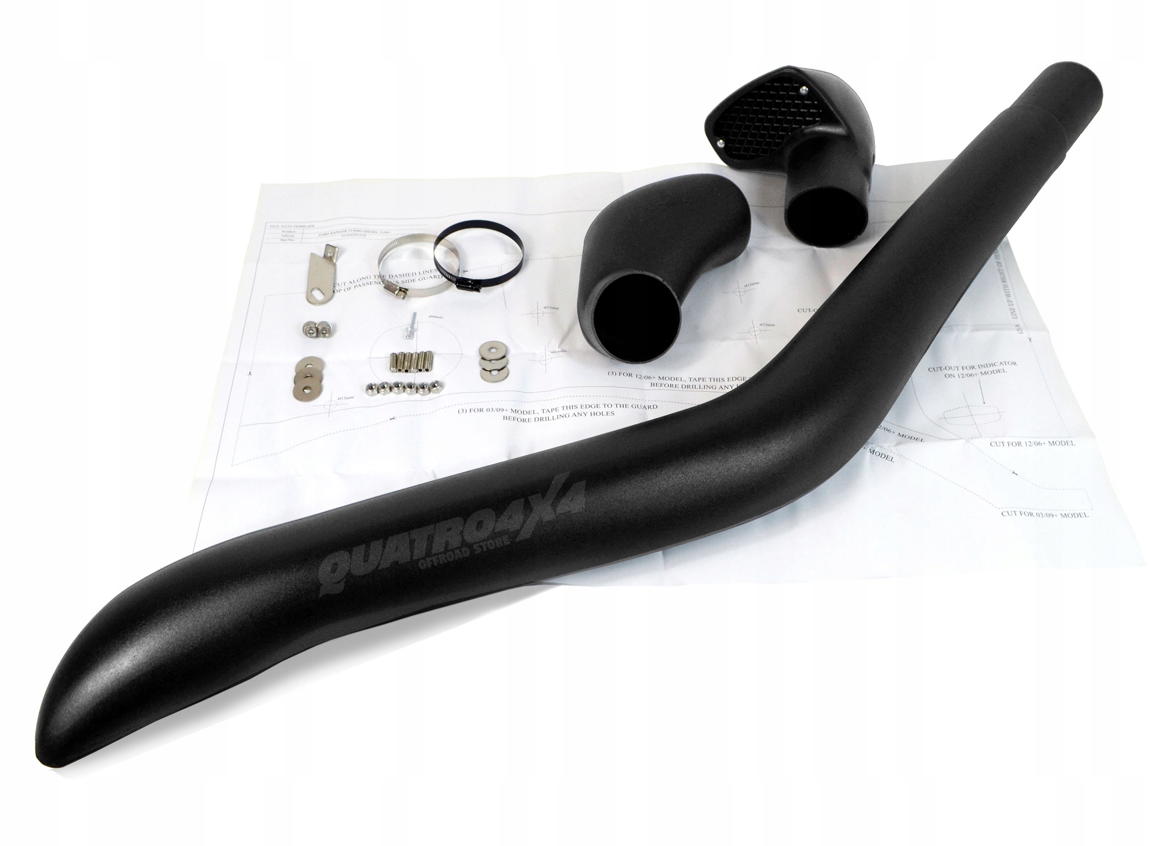 Ford Ranger (2006-2011) diesel Snorkel Lldpe Vstup Vzduchu Snakeman 4WD