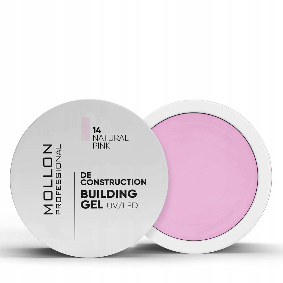 14. Natural Pink 50 ml Hema&tpo free stavební gel Gel De Construction