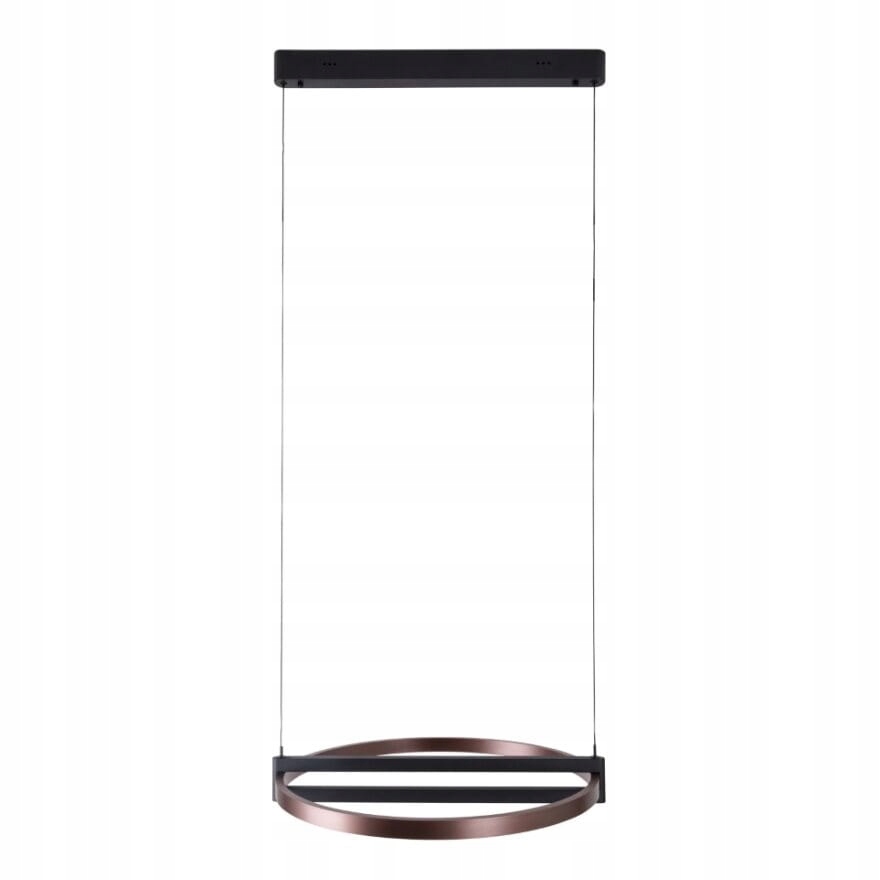 Maxlight Singapur Závesná lampa Ring Led 48W čierna s bronzom