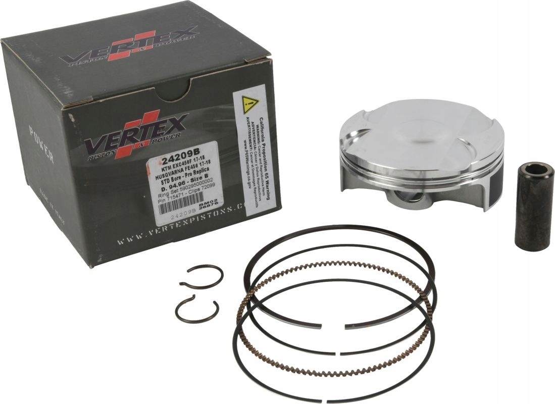 Vertex Piest Ktm (4T) Excf 450 (EXC-F450) '17-'24, Husqvarna Fe 450 '17-'24