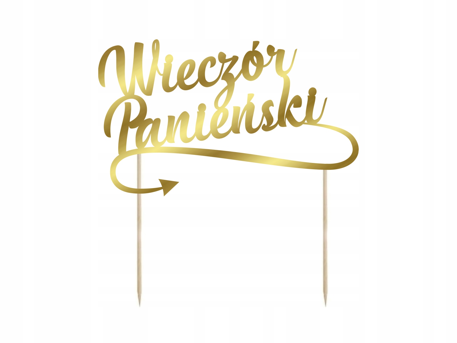 

Topper na tort złoty Wieczór Panieński 21cm 1szt
