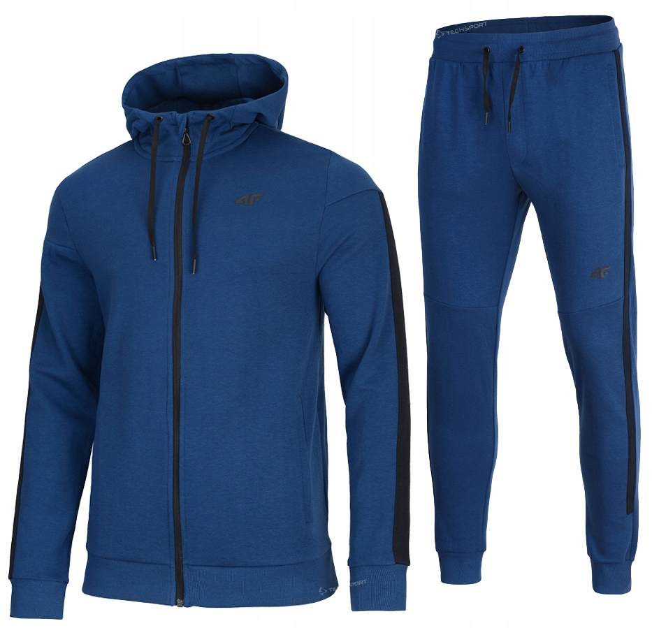 

4F Męski Dres Bawełna Komplet Bluza Spodnie / M