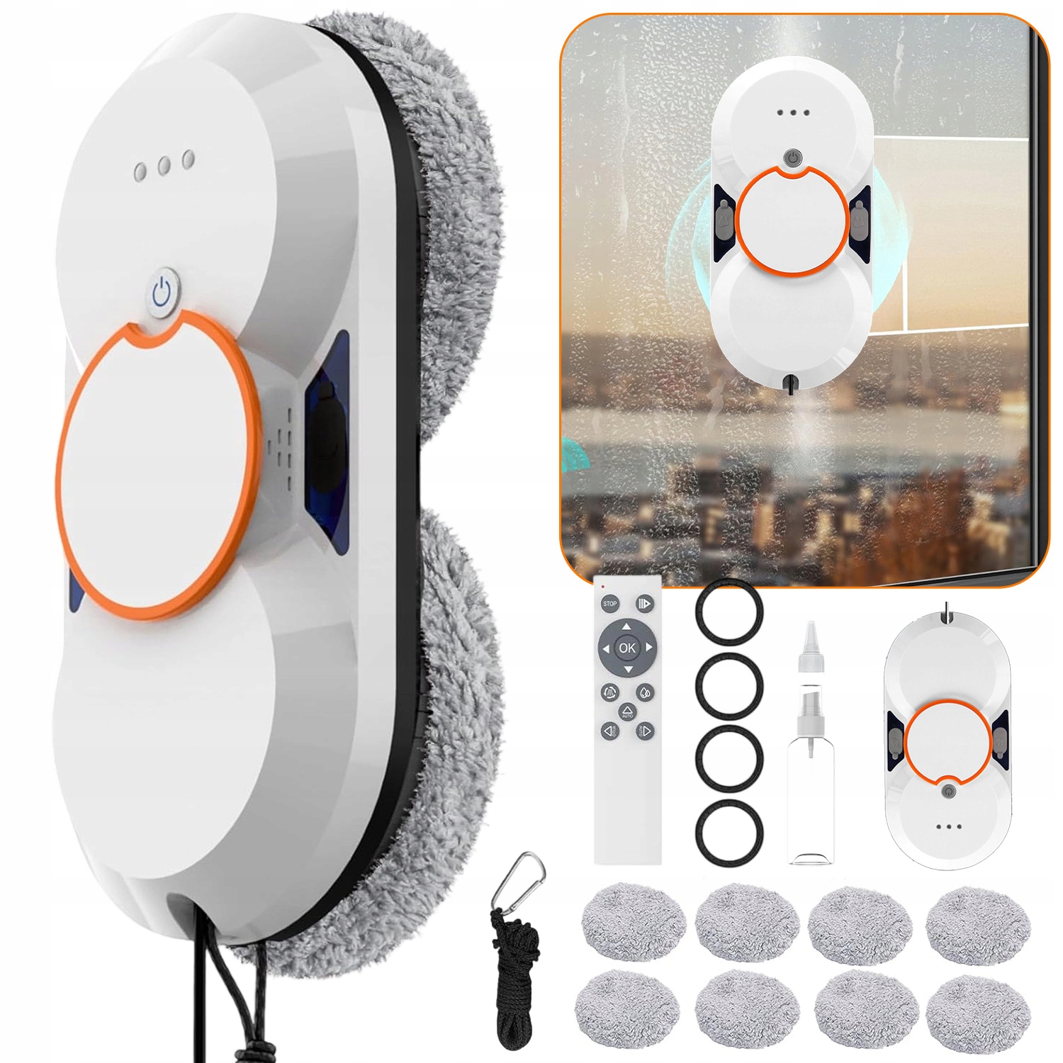 Robot Na Mytí Oken A Zrcadel, Inteligentní Automat Na Mytí Oken, Odolný