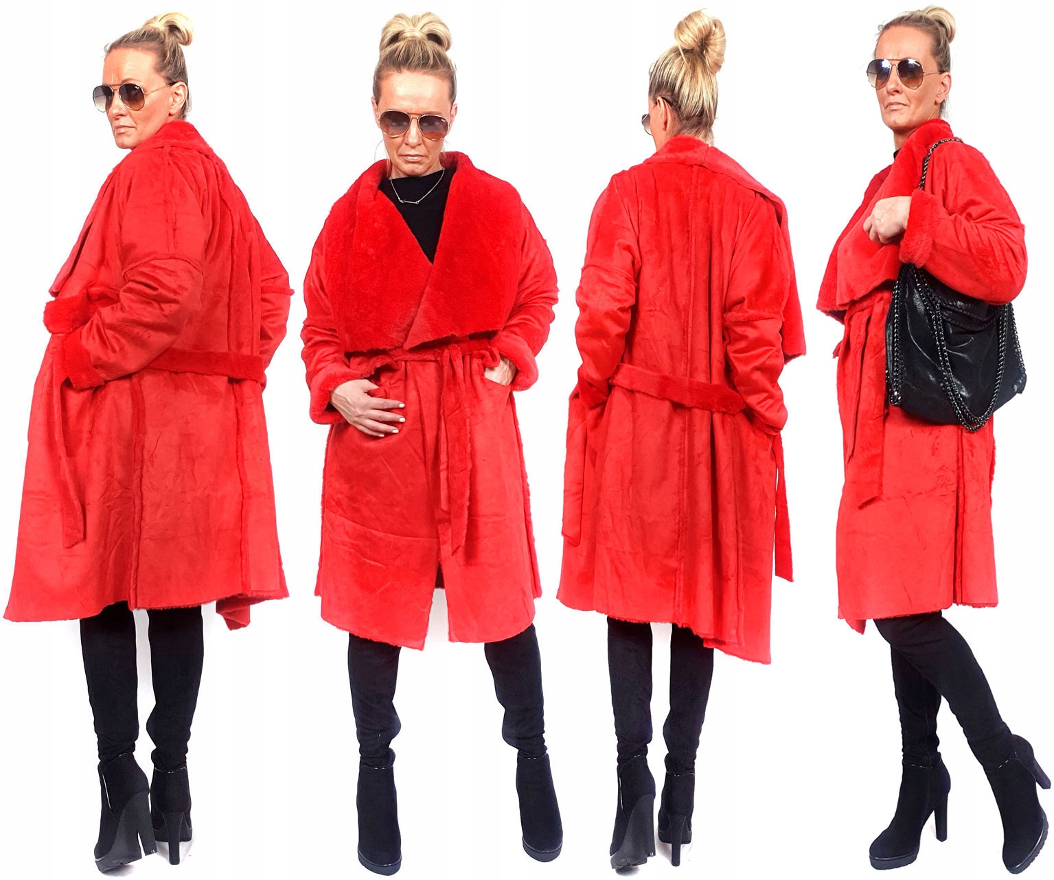 

Płaszczyk Futerko Eko Kożuch Zimowy Futro Luxury