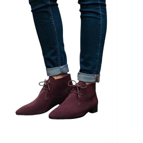 Repetto Semišové Dýky V Vínové Barvě S Mandlovou Špičkou 37 3DA