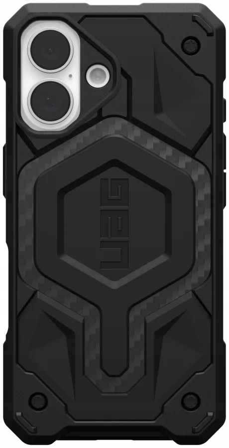 Pouzdro Uag pro iPhone 16, obal MagSafe Carbon zadní kryt, silné pouzdro