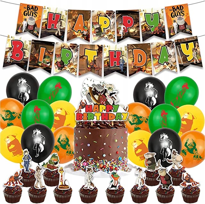 BadGuys szülinapi szett gyerekeknek Lufik