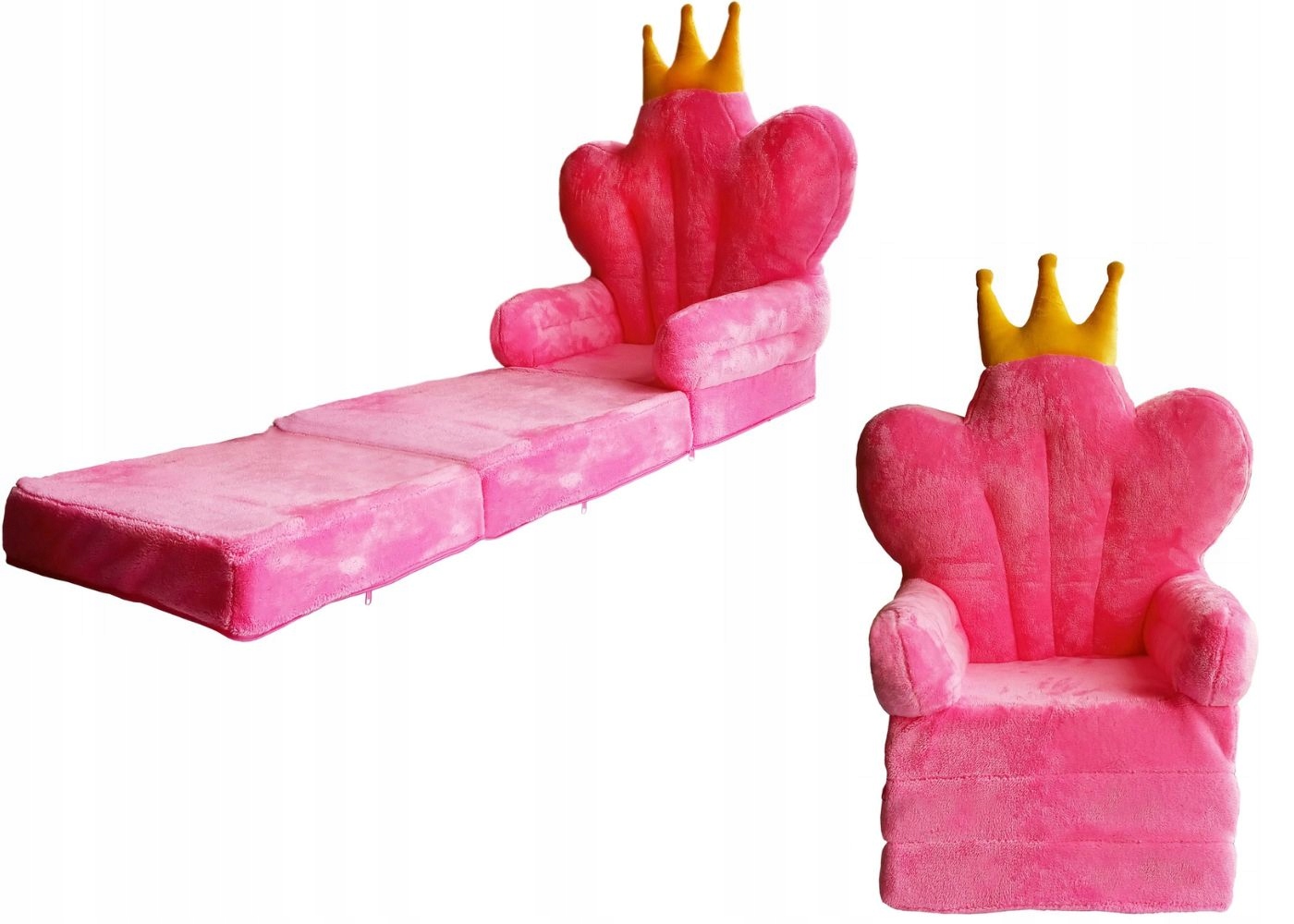 

Bajkowy fotelik dla dziewczynki księżniczki Tron