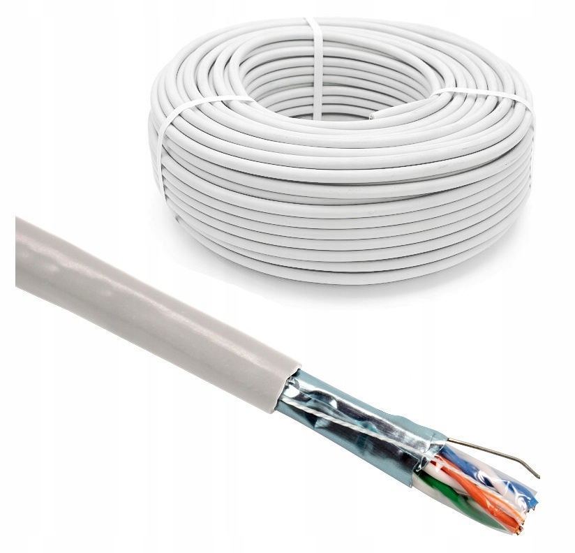 PRZEWÓD KABEL TELEINFORMATYCZNY FTP kat. 5e 4x2x0,52 SKRĘTKA SIECIOWY ...