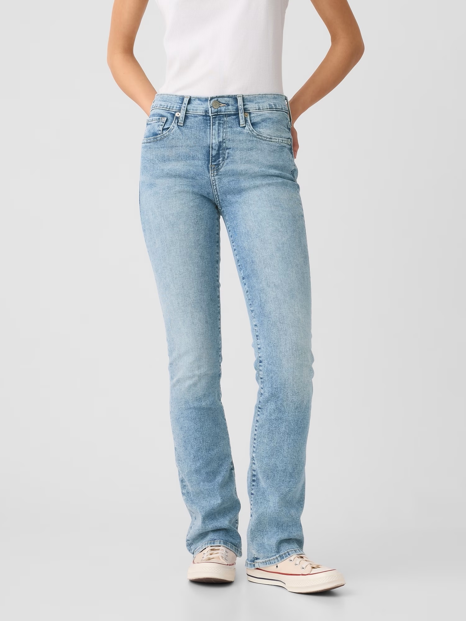 Gap Džíny boot mid rise modrá