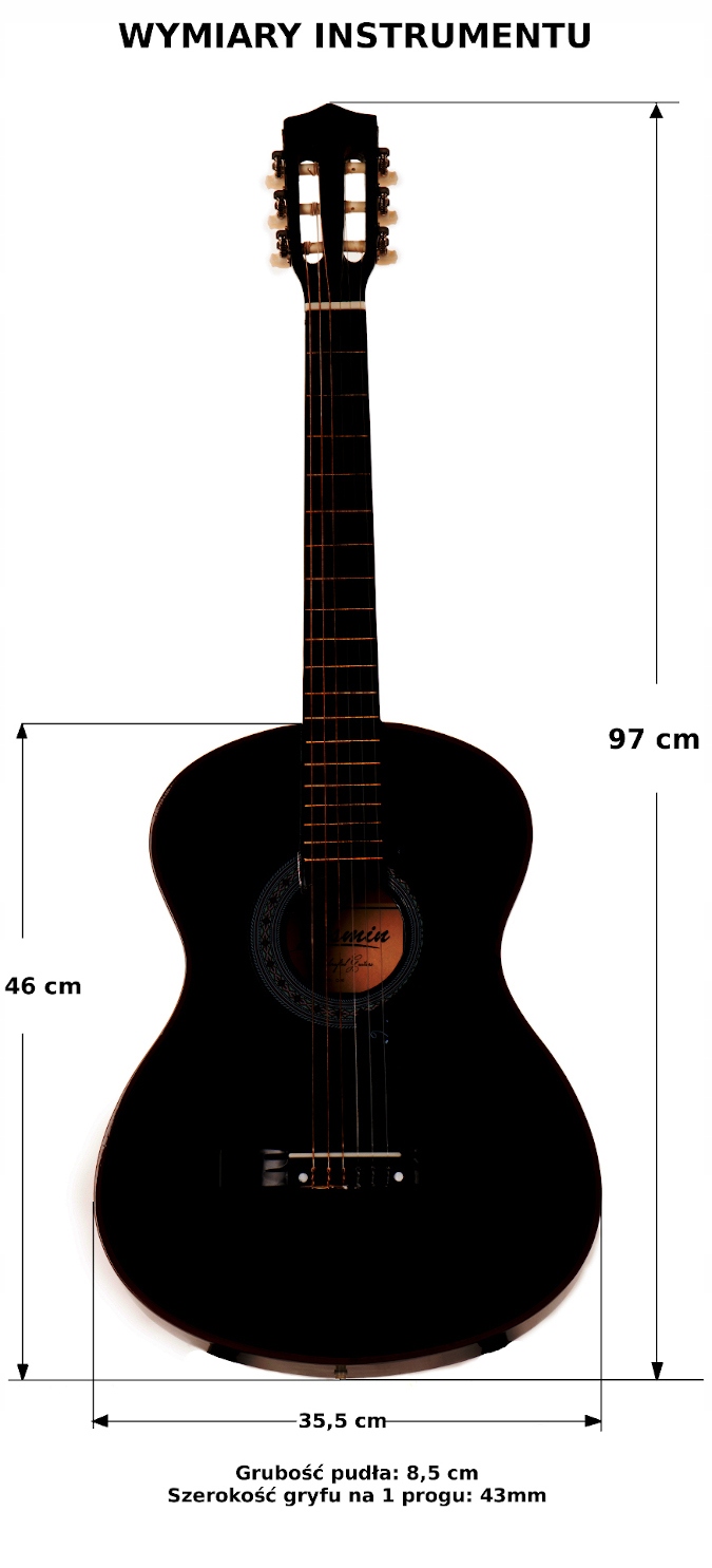 GITARA KLASYCZNA MODENA K-10 AKUSTYCZNA + AKCESORIA. BURSZTYNOWY Stan opakowania oryginalne