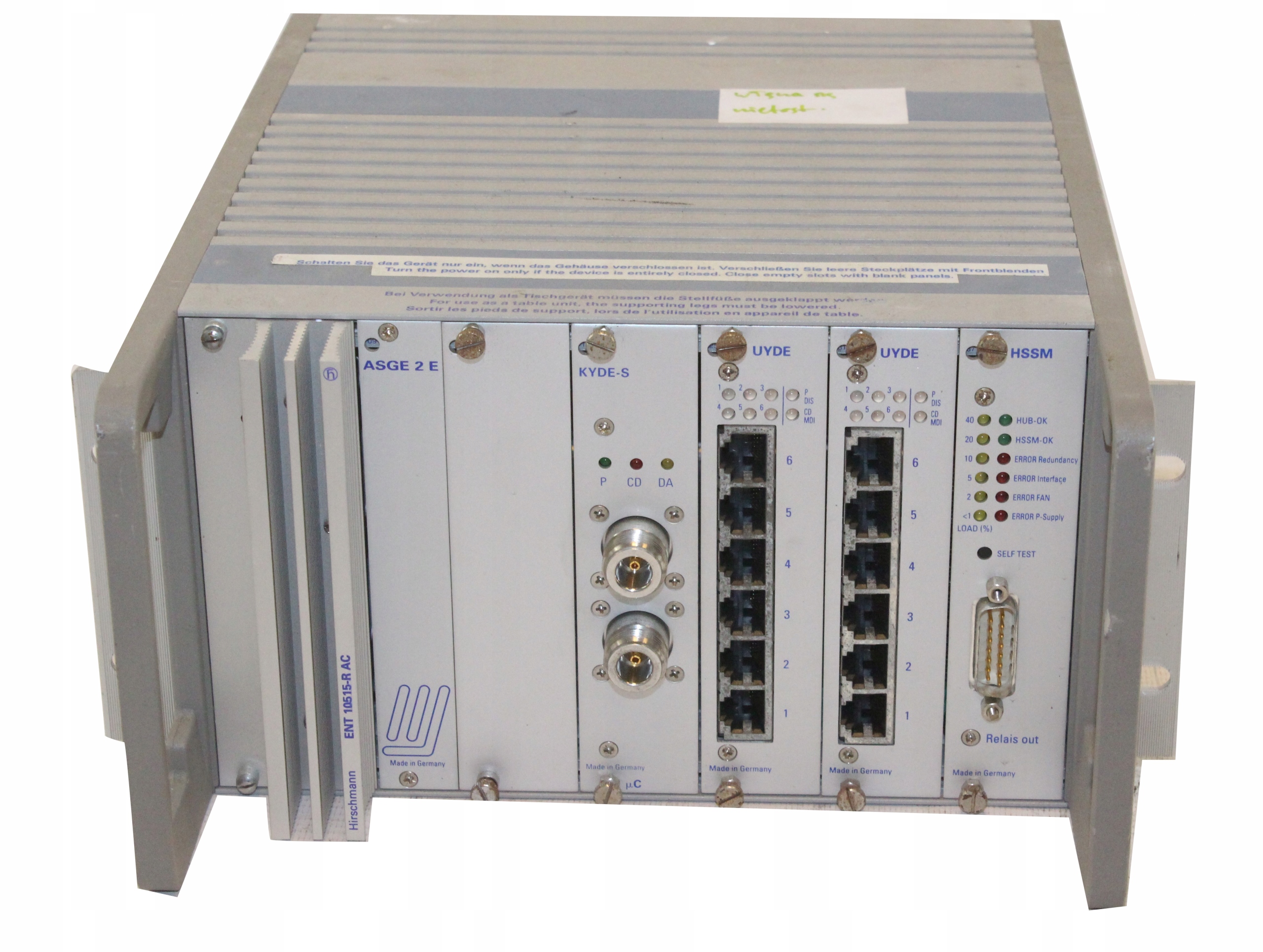 Hirschmann ASGE 2E AC Zasilacz moduł ENT 10515-R AC, KYDE-S, UYDE, HSSM
