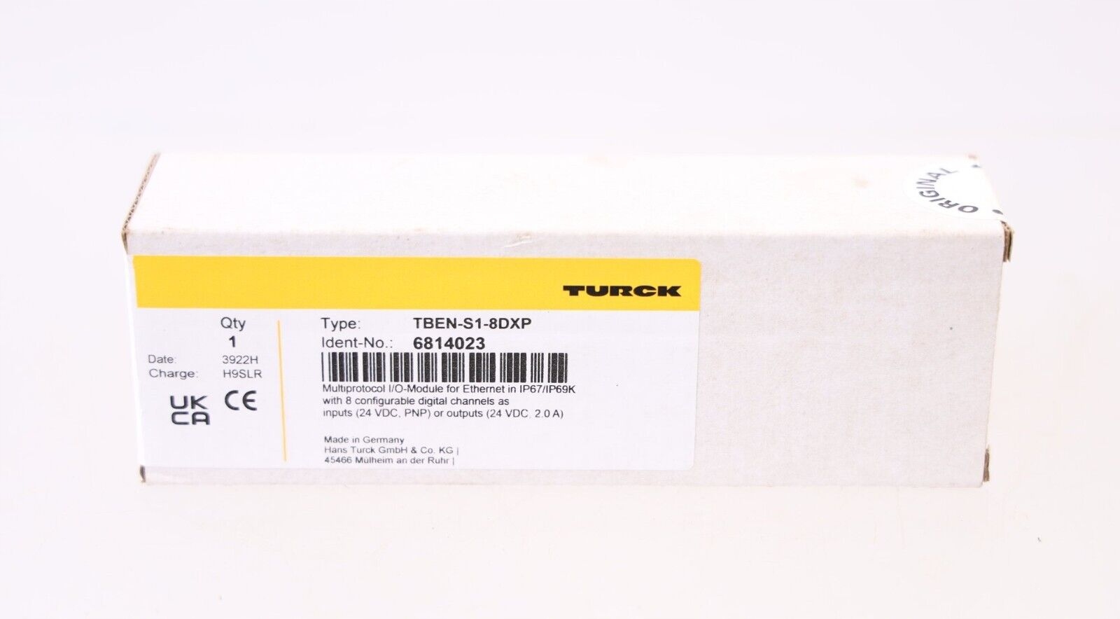 Turck 6814023 TBEN-S1-8DXP Kompaktní multiprotokolový I/o modul Ethernet Nový