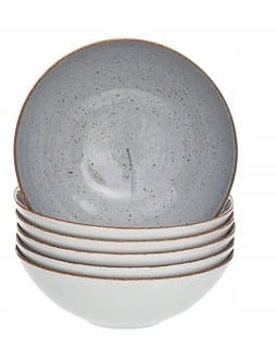 

Zestaw 6 Talerzy Głębokich Siwy Lubiana 18 CM