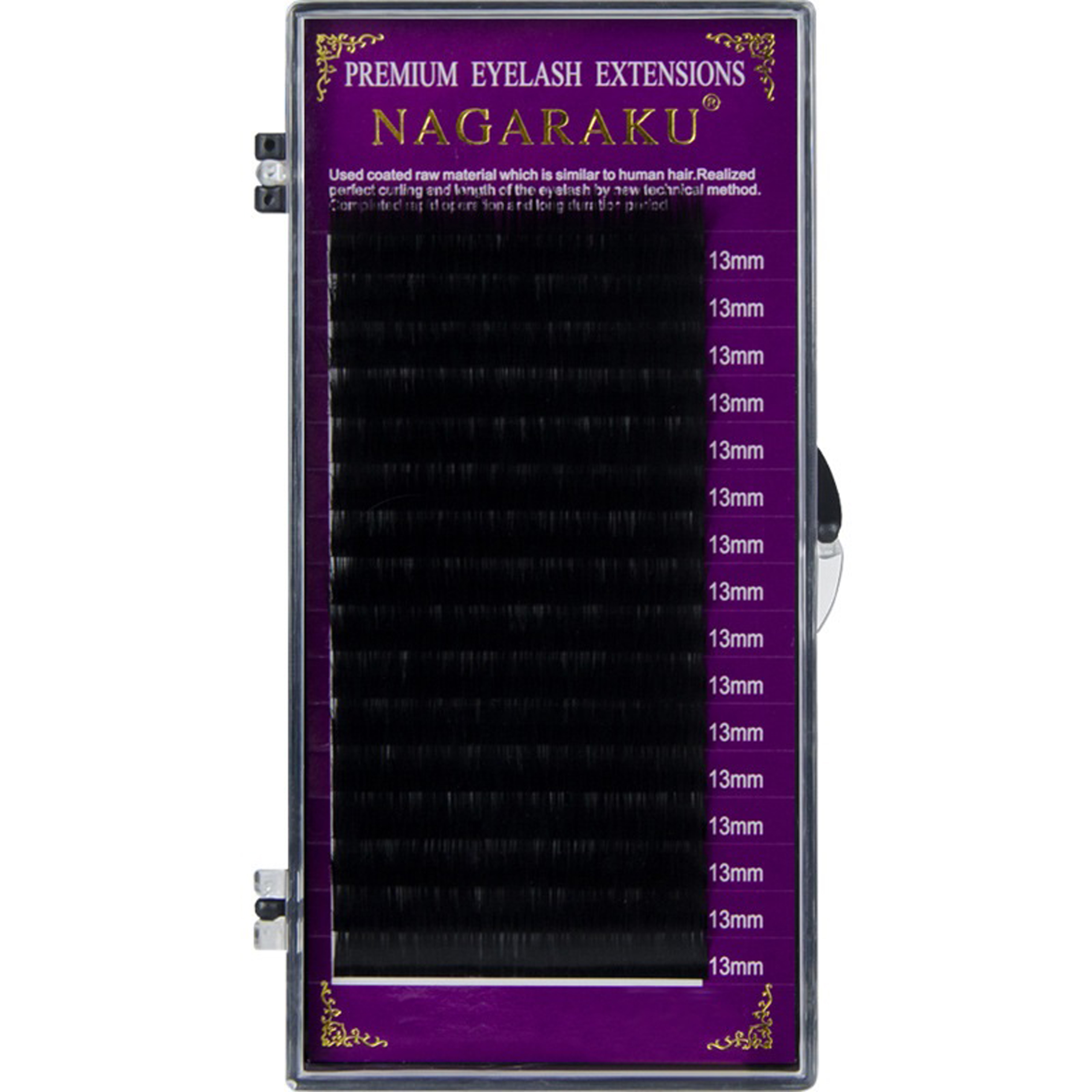 Rzęsy Nagaraku Mink C 0.10 dł. 9mm 16 pasków